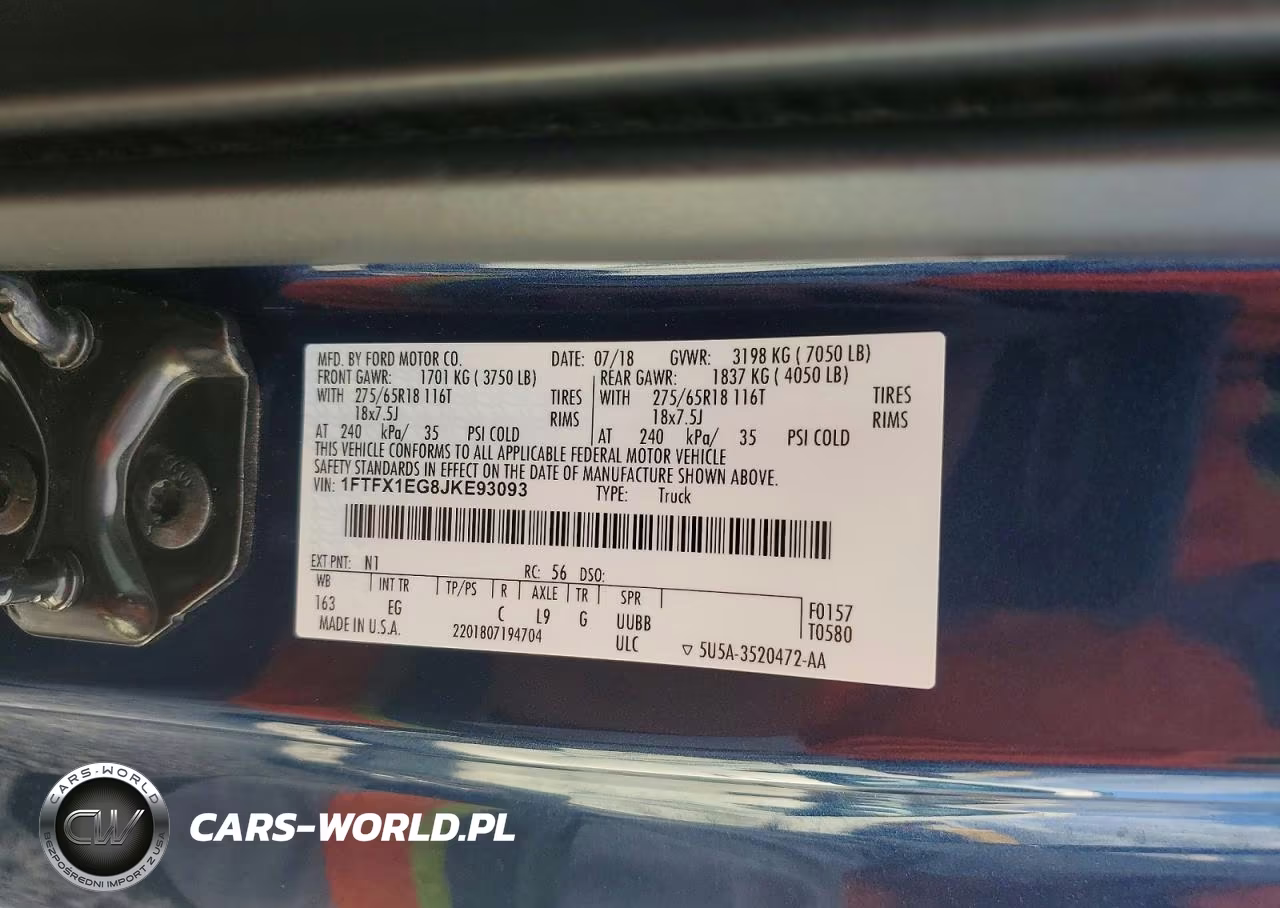 2018 Ford F150 Super Cab VIN:1FTFX1EG8JKE93093 - 13