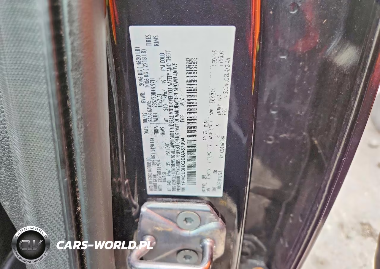 2013 Ford Escape Sel VIN:1FMCU0HX2DUA87994 - 13