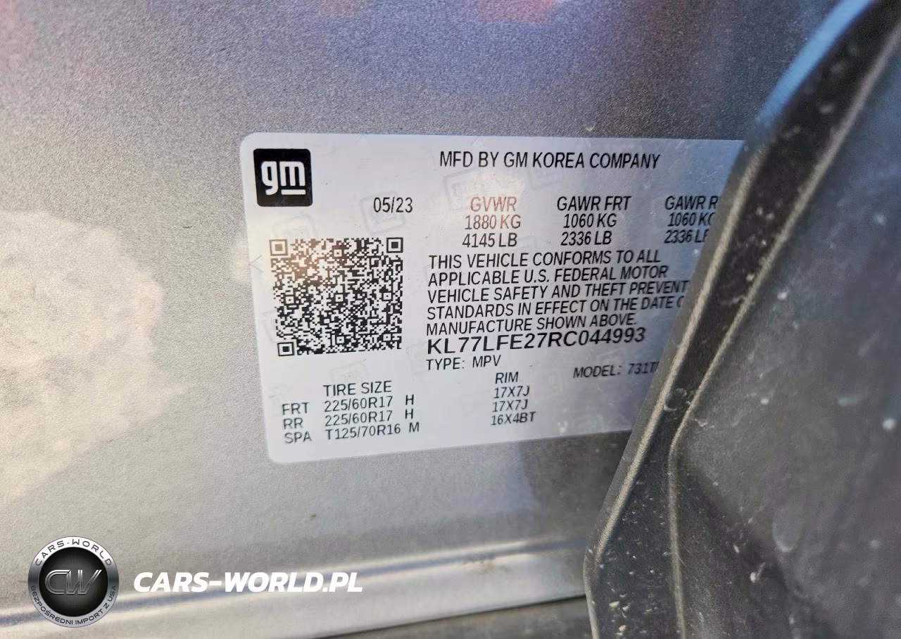 2024 Chevrolet Trax Ls VIN:KL77LFE27RC044993 - 12