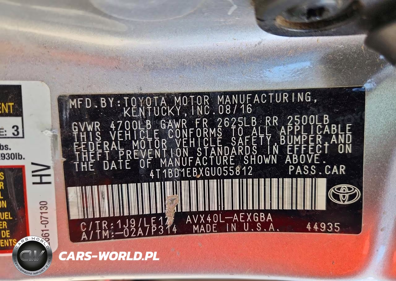 2016 Toyota Avalon Hybrid Xle Premium VIN:4T1BD1EBXGU055812 - 13