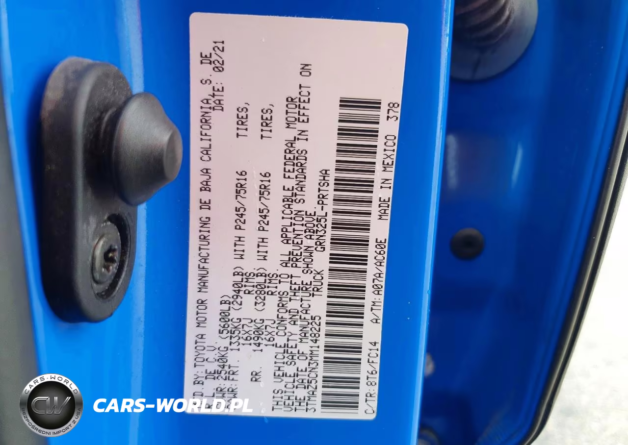 2021 Toyota Tacoma Sr5 V6 VIN:3TMAZ5CN3MM148225 - 13
