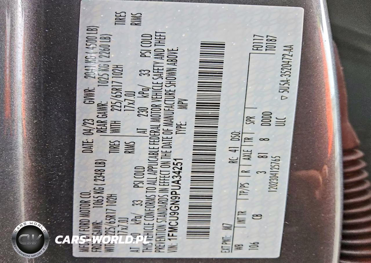 2023 Ford Escape Active VIN:1FMCU9GN9PUA34251 - 13
