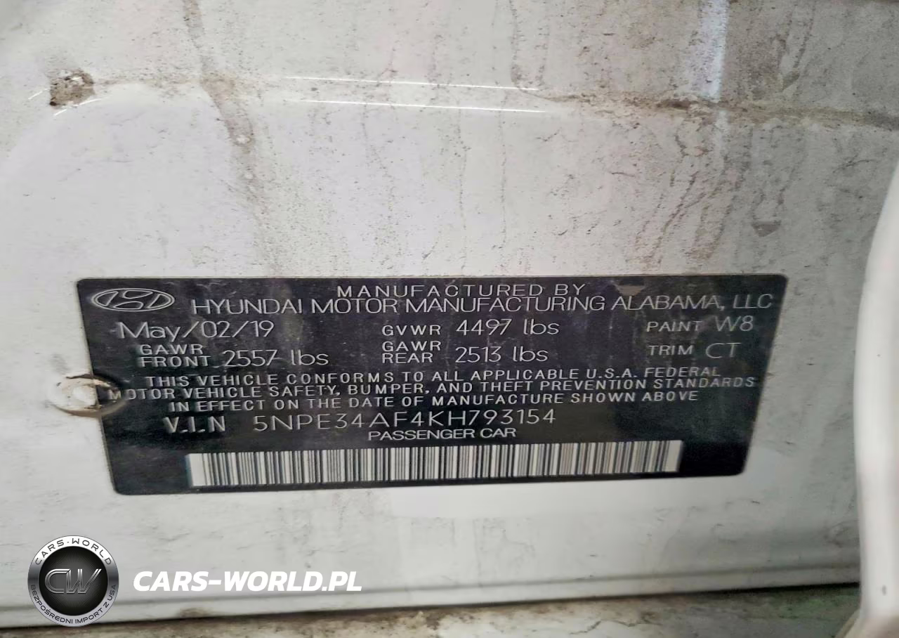 2019 Hyundai Sonata Limited VIN:5NPE34AF4KH793154 - 12