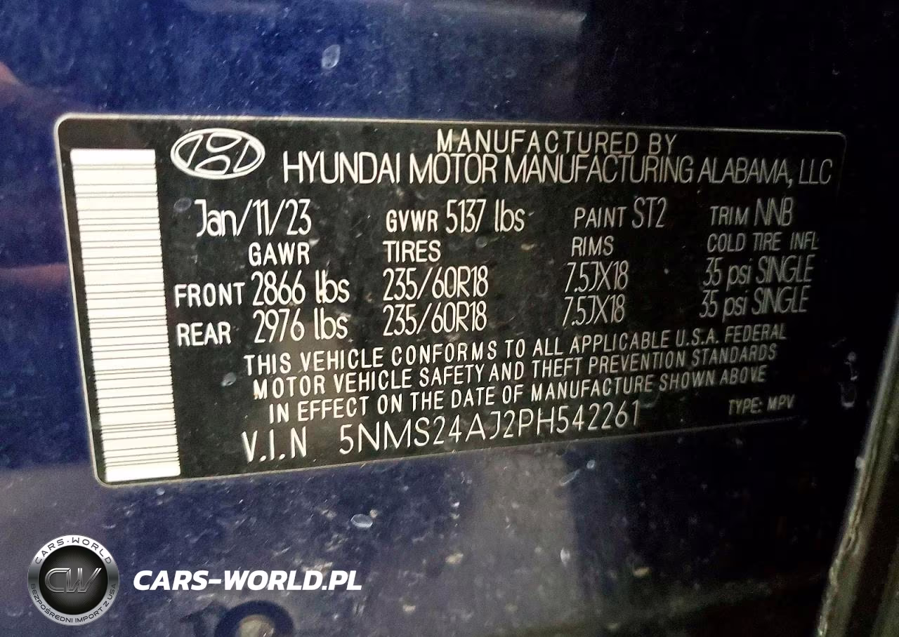2023 Hyundai Santa Fe Sel VIN:5NMS24AJ2PH542261 - 12