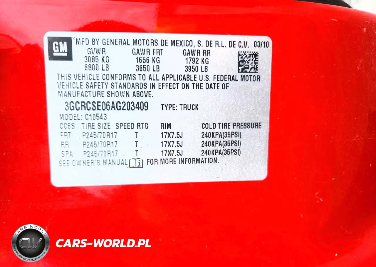 2010 Chevrolet Silverado C1500 Lt VIN:3GCRCSE06AG203409 - 12