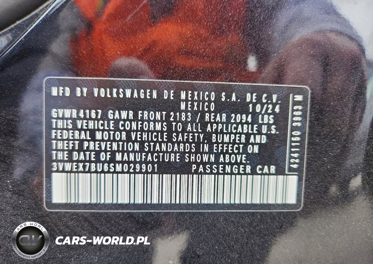 2025 Volkswagen Jetta Se VIN:3VWEX7BU6SM029901 - 12