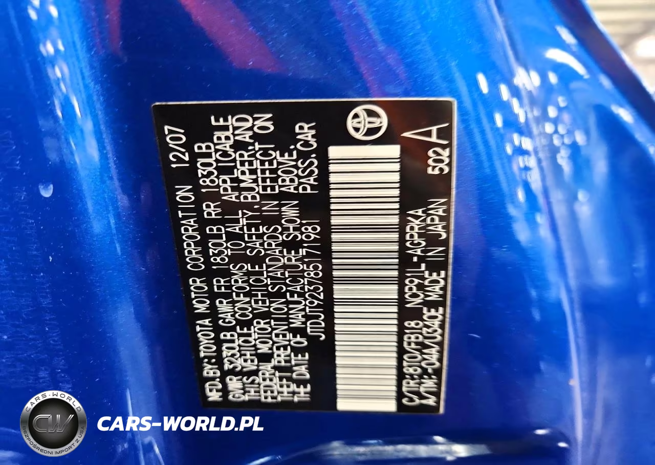 2008 Toyota Yaris Base VIN:JTDJT923785171981 - 12
