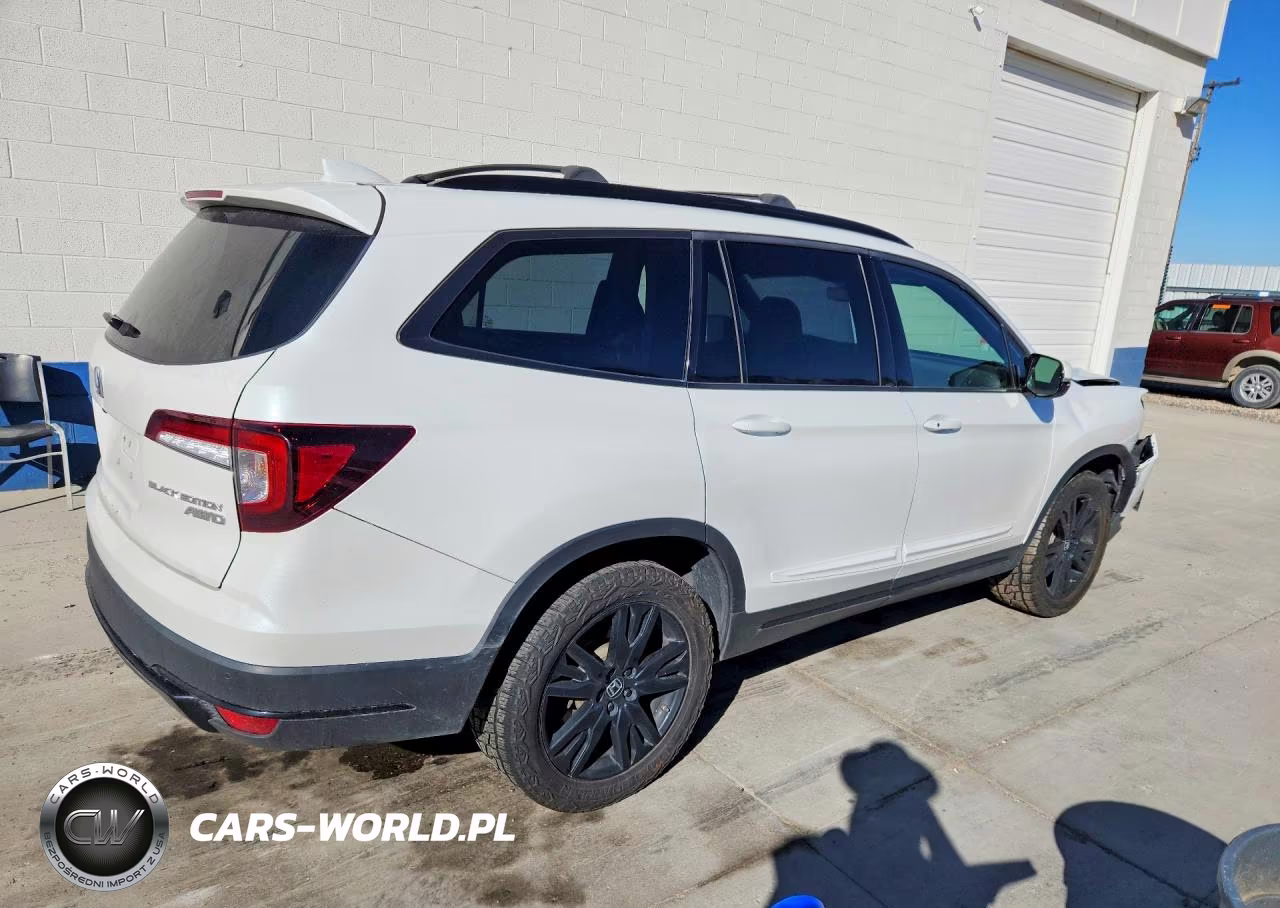 2021 Honda Pilot Black VIN:5FNYF6H7XMB025047 - 3