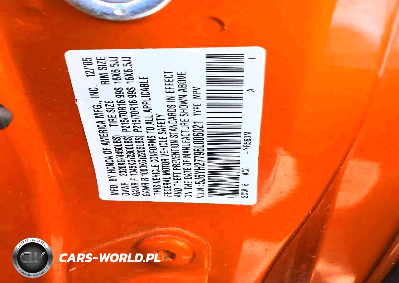2006 Honda Element Ex VIN:5J6YH27796L006021 - 13