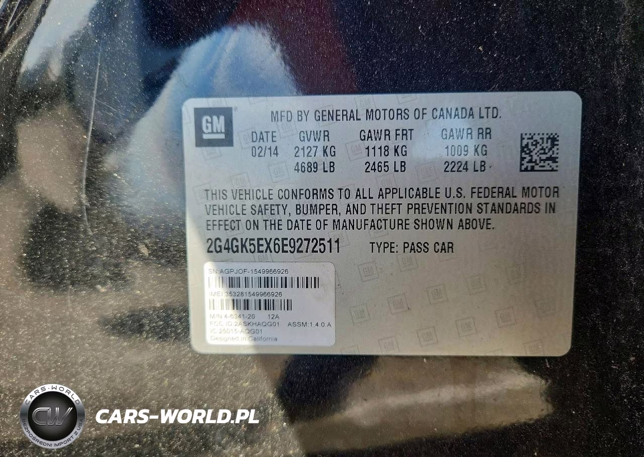 2014 Buick Regal VIN:2G4GK5EX6E9272511 - 12