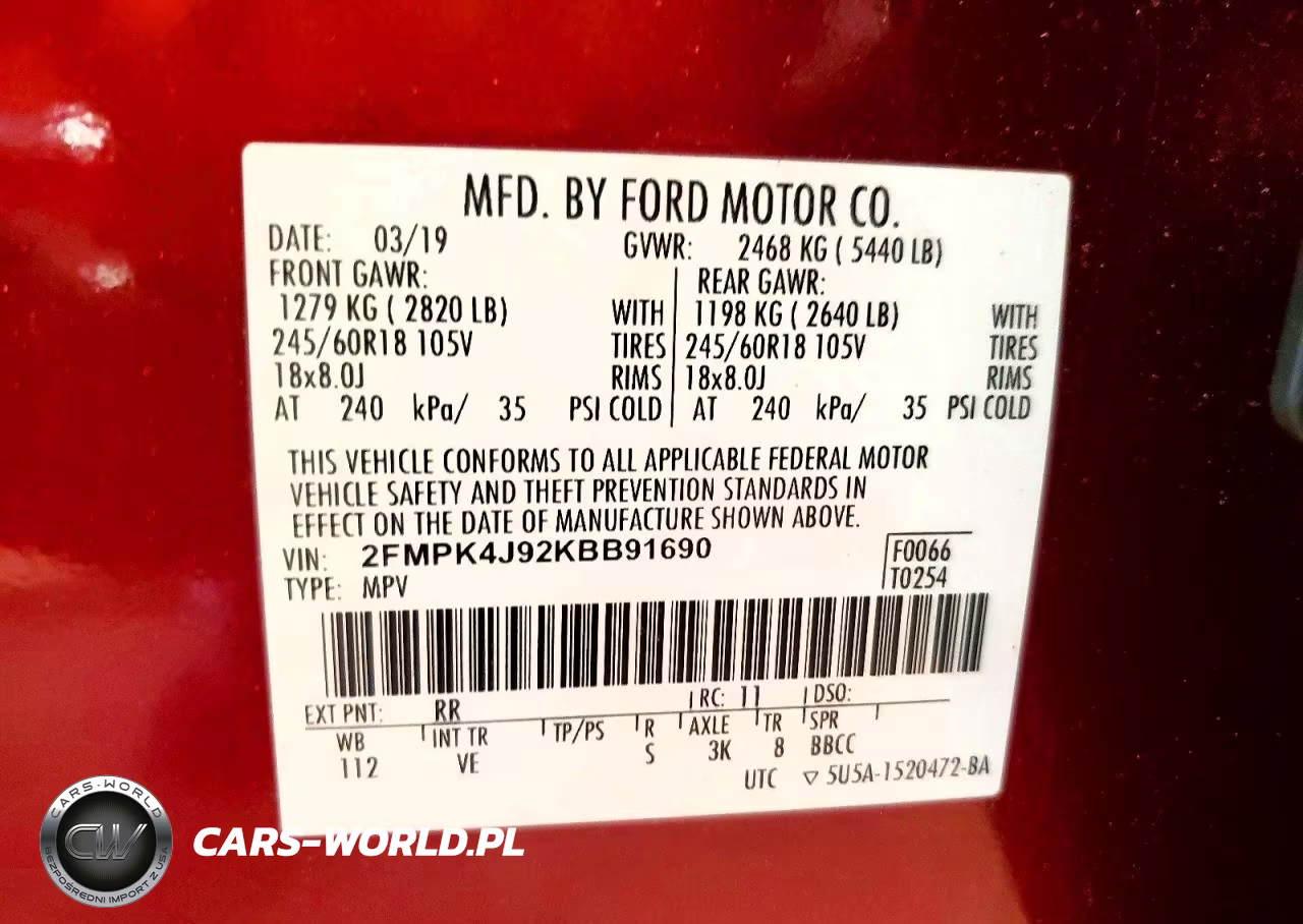 2019 Ford Edge Sel VIN:2FMPK4J92KBB91690 - 13
