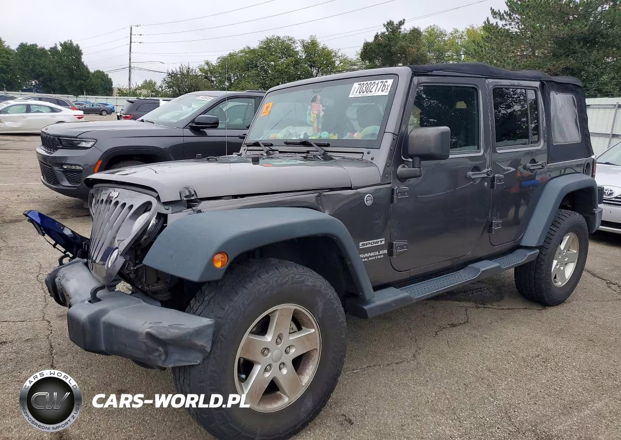 2016 Jeep Wrangler Unlimited Sport VIN:1C4BJWDG4GL249345 - 1