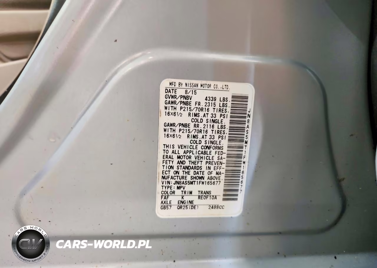 2015 Nissan Rogue Select S VIN:JN8AS5MT1FW165677 - 13