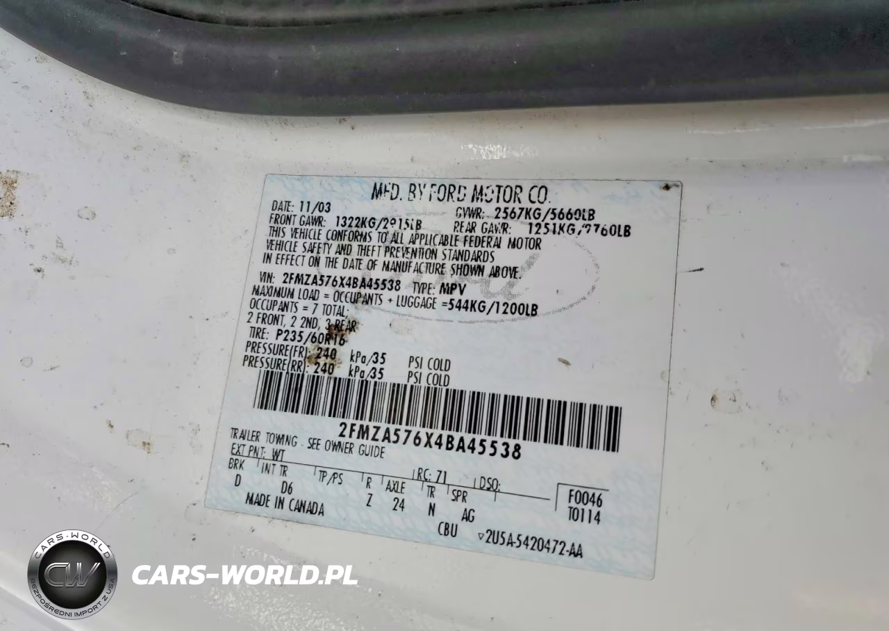 2004 Ford Freestar Ses VIN:2FMZA576X4BA45538 - 14