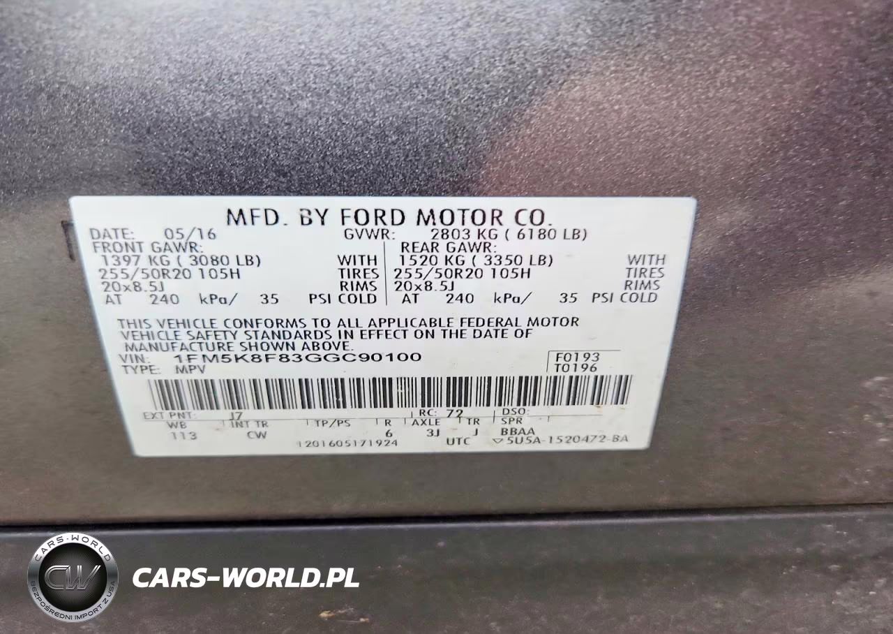 2016 Ford Explorer Limited VIN:1FM5K8F83GGC90100 - 12