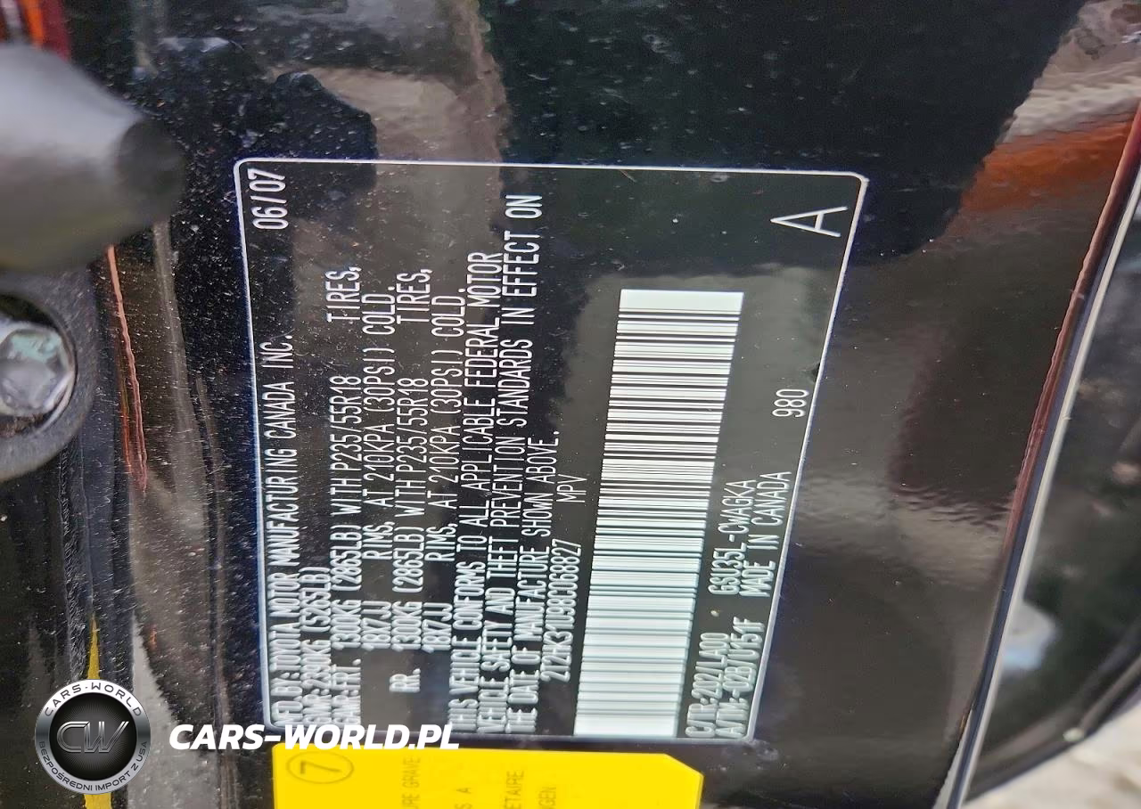 2008 Lexus Rx 350 VIN:2T2HK31U98C068827 - 13