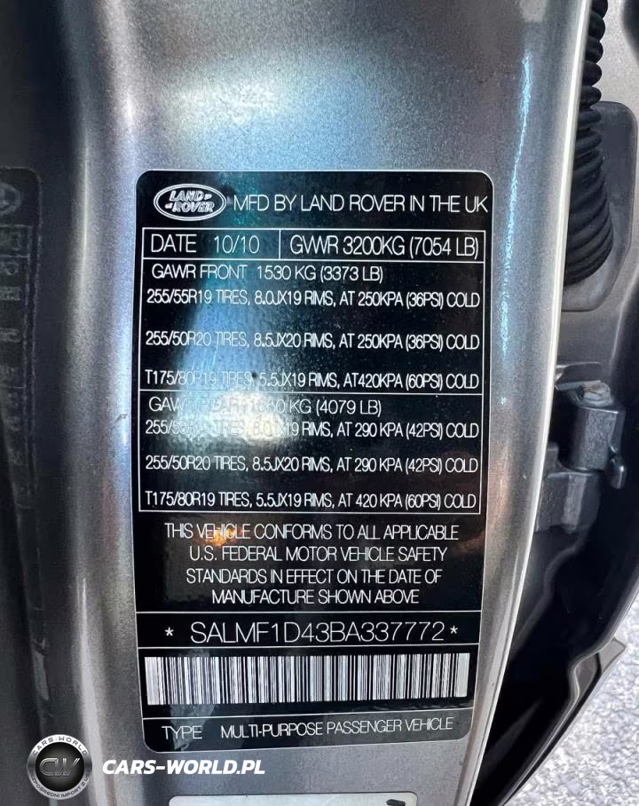 2011 Land Rover Range Rover Hse Luxury VIN:SALMF1D43BA337772 - 10