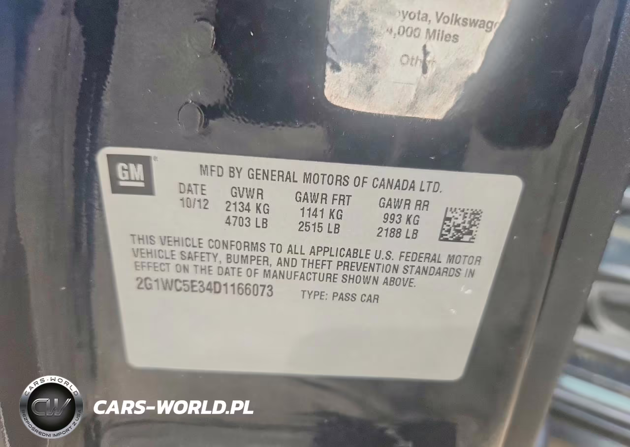 2013 Chevrolet Impala Ltz VIN:2G1WC5E34D1166073 - 12