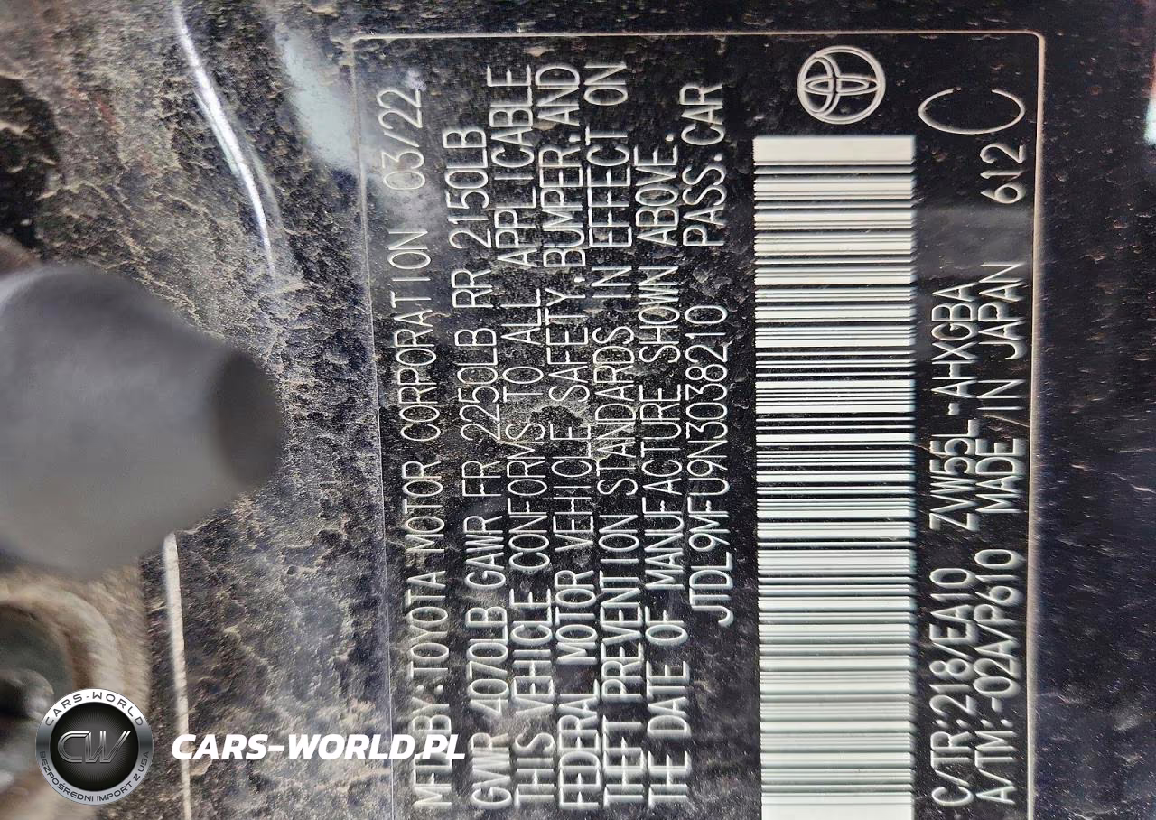 2022 Toyota Prius Xle Awd-E VIN:JTDL9MFU9N3038210 - 12