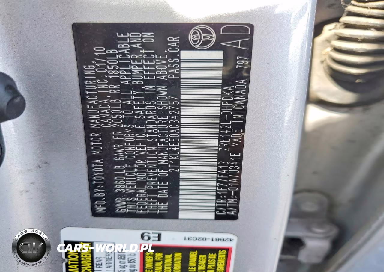 2010 Toyota Matrix Base VIN:2T1KU4EE0AC342757 - 12