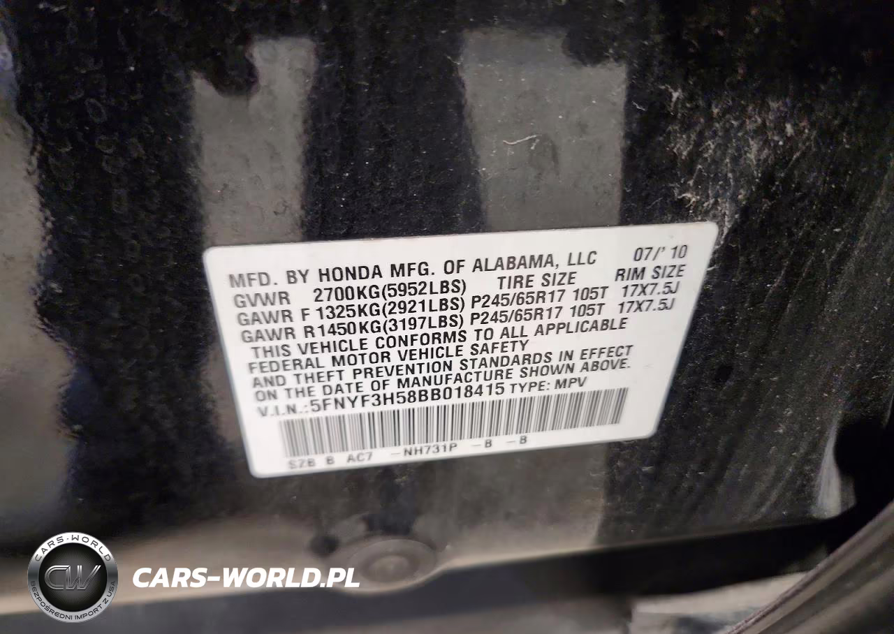 2011 Honda Pilot Exl VIN:5FNYF3H58BB018415 - 13