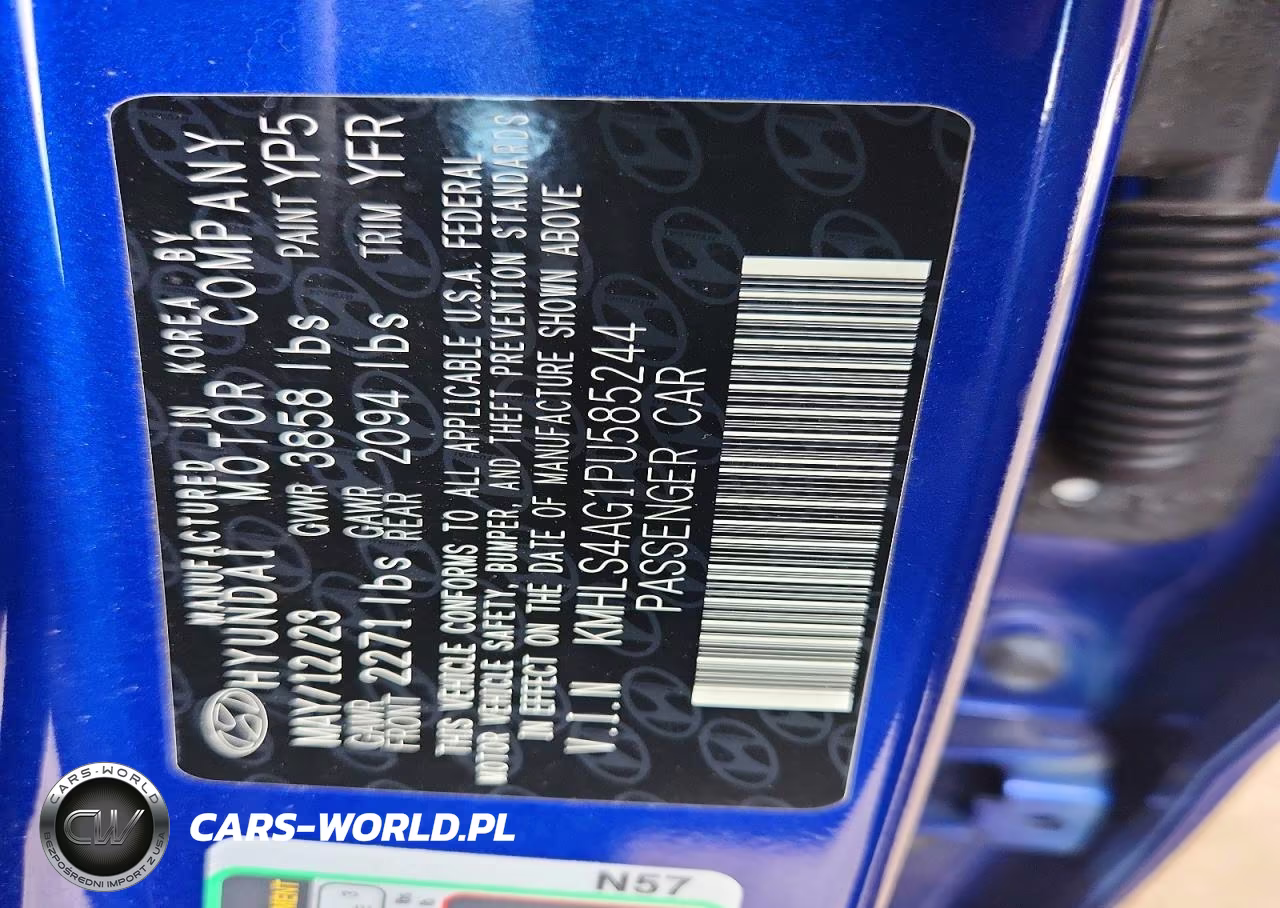 2023 Hyundai Elantra Sel VIN:KMHLS4AG1PU585244 - 12