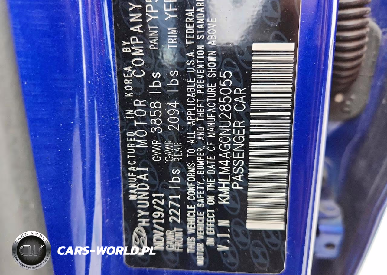 2022 Hyundai Elantra Sel VIN:KMHLM4AG0NU285055 - 12