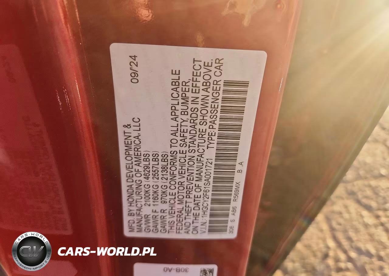 2025 Honda Accord Hybrid Exl VIN:1HGCY2F61SA001721 - 12