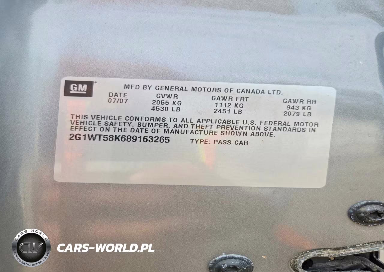 2008 Chevrolet Impala Lt VIN:2G1WT58K689163265 - 12