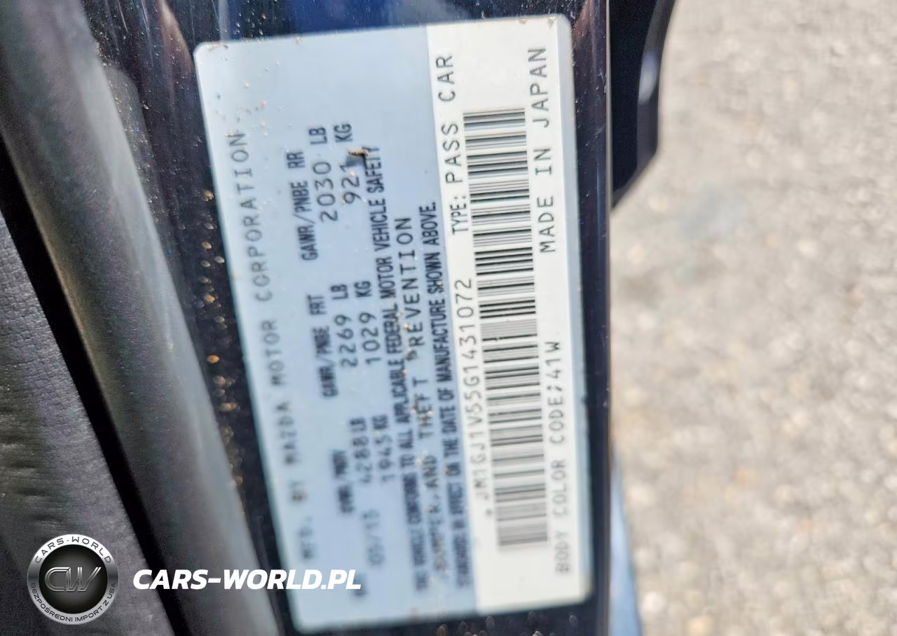 2016 Mazda 6 Touring VIN:JM1GJ1V55G1431072 - 12