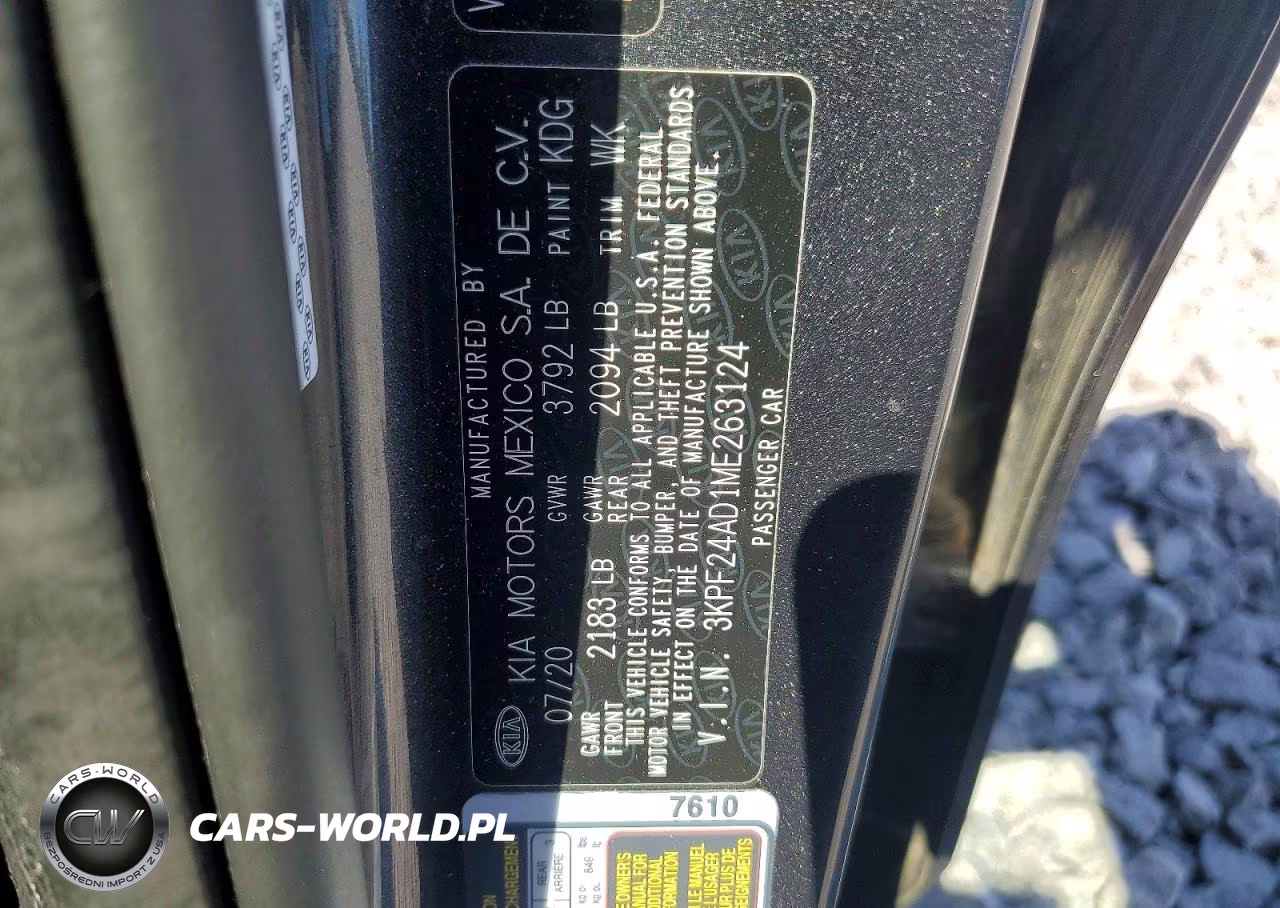 2021 Kia Forte Lxs VIN:3KPF24AD1ME263124 - 12
