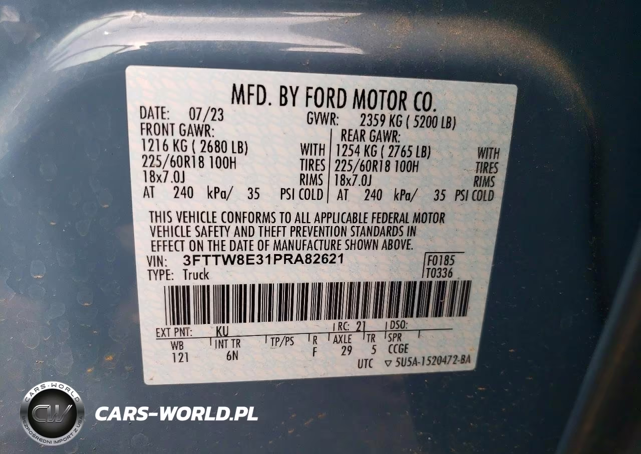 2023 Ford Maverick Xl VIN:3FTTW8E31PRA82621 - 12