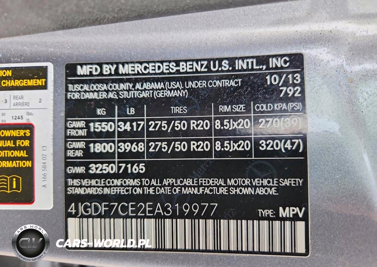 2014 Mercedes-Benz Gl 450 4Matic VIN:4JGDF7CE2EA319977 - 13