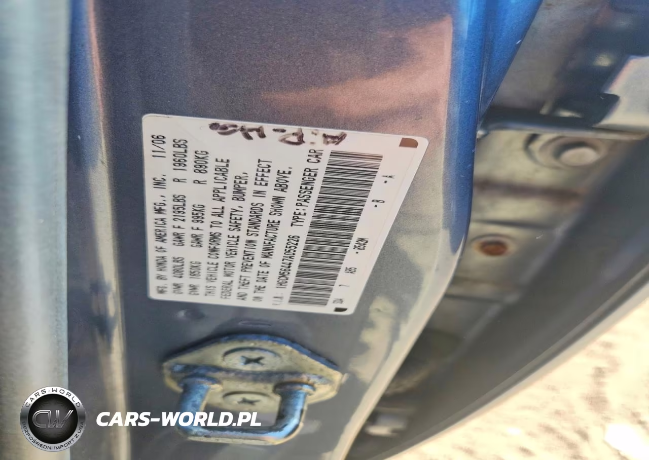 2007 Honda Accord Lx VIN:1HGCM56447A055226 - 12