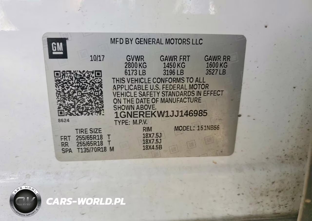 2018 Chevrolet Traverse L VIN:1GNEREKW1JJ146985 - 13