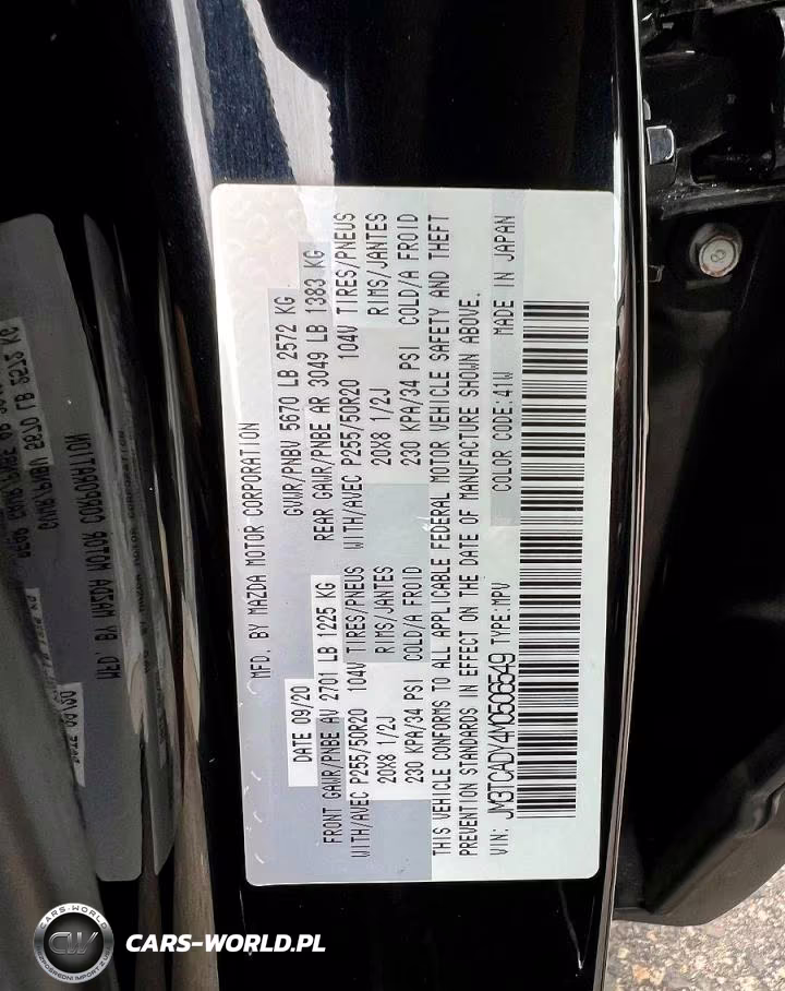 2021 Mazda Cx-9 Grand Touring VIN:JM3TCADY4M0506549 - 10
