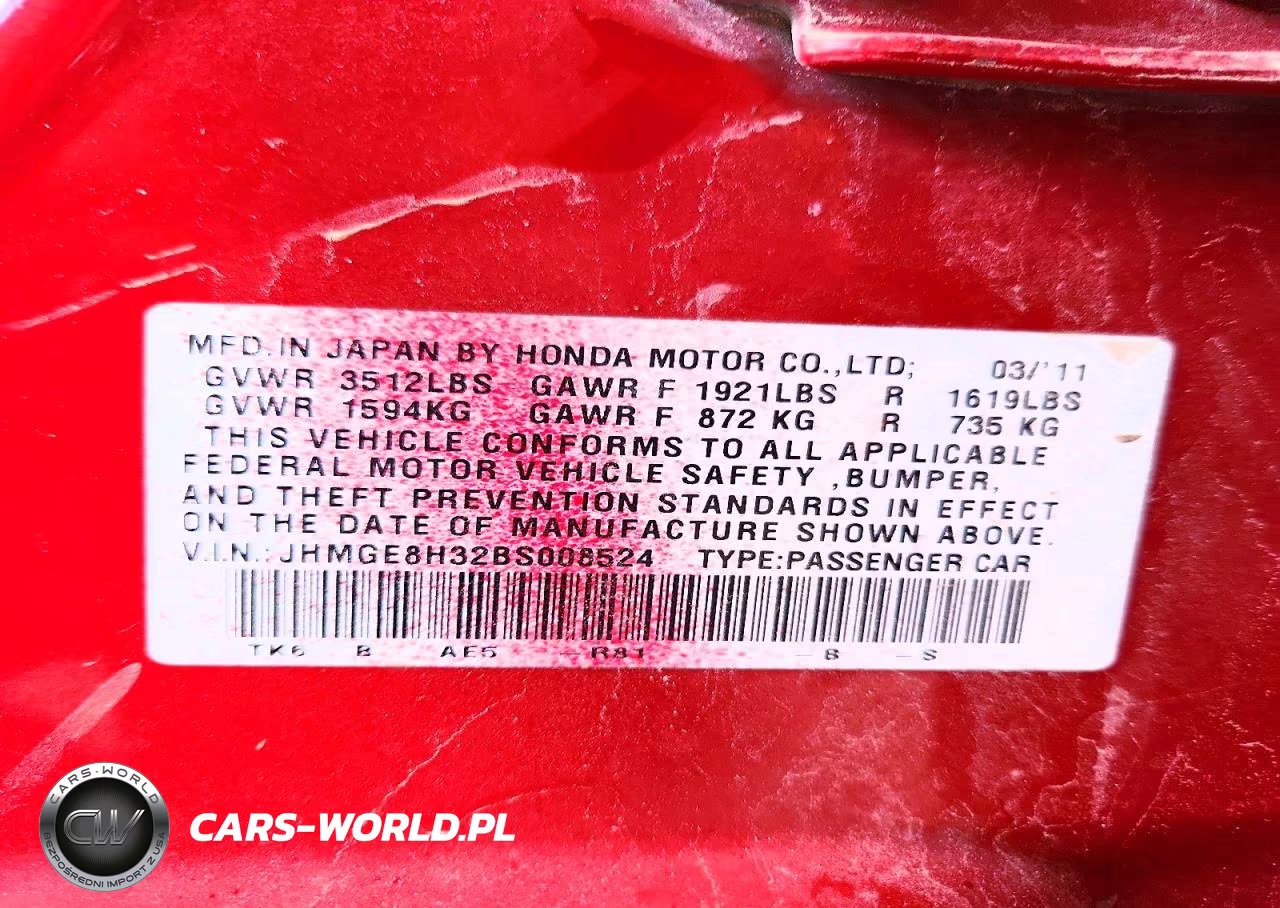 2011 Honda Fit VIN:JHMGE8H32BS008524 - 12