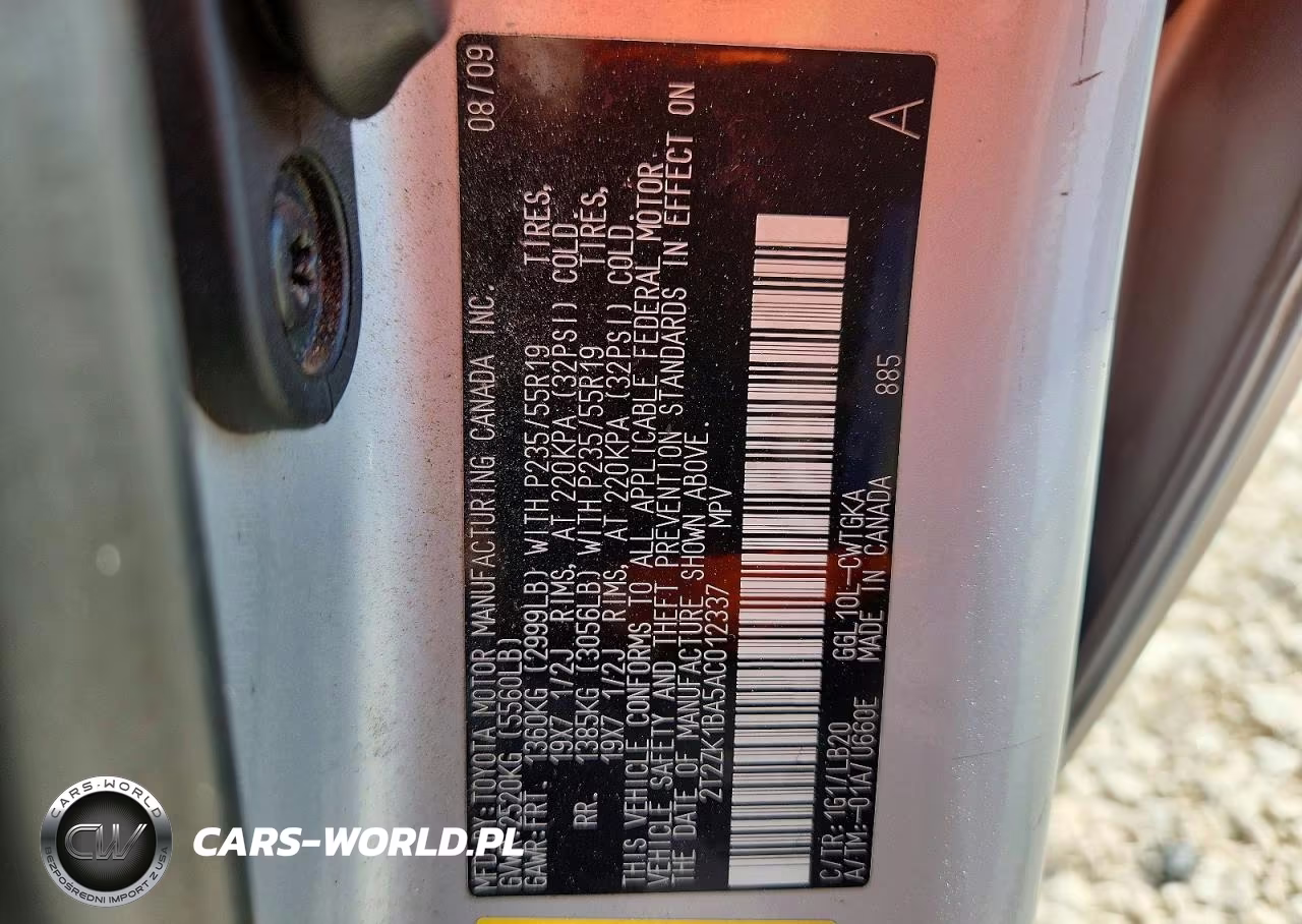 2010 Lexus Rx 350 VIN:2T2ZK1BA5AC012337 - 13