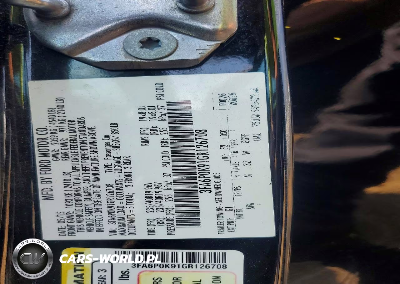 2016 Ford Fusion Titanium VIN:3FA6P0K91GR126708 - 13