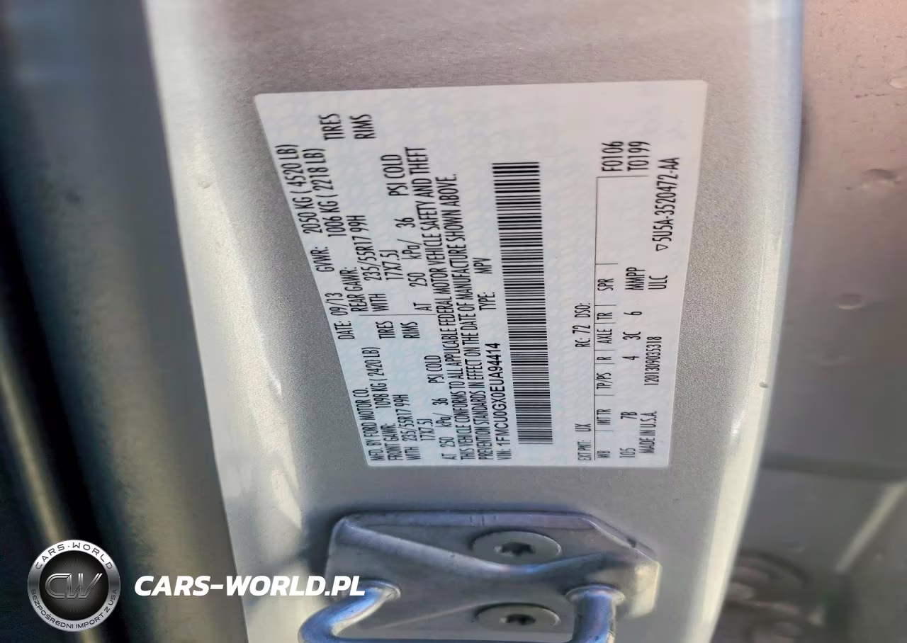 2014 Ford Escape Se VIN:1FMCU0GX0EUA94414 - 13