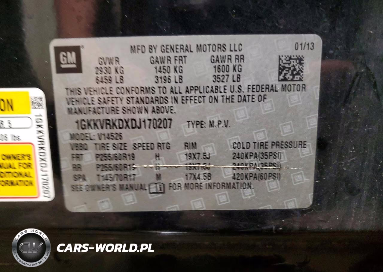 2013 GMC Acadia Slt-1 VIN:1GKKVRKDXDJ170207 - 13