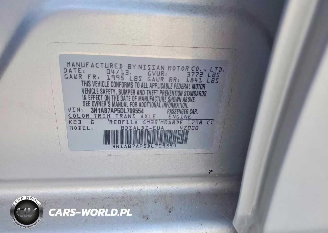 2013 Nissan Sentra S VIN:3N1AB7AP5DL709554 - 12
