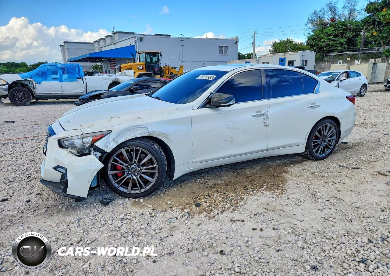 2018 Infiniti Q50 Red Sport 400 VIN:JN1FV7AP4JM460873 - 1