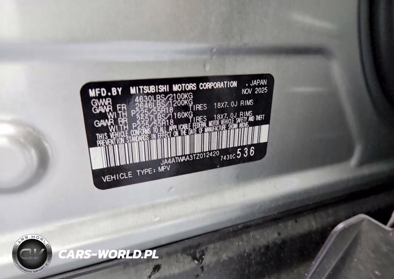 2026 Mitsubishi Eclipse Cross Se VIN:JA4ATWAA3TZ012420 - 14