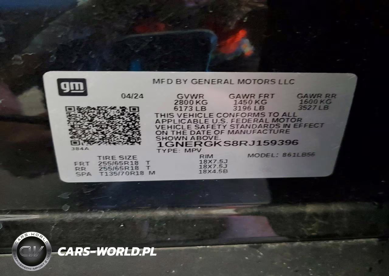 2024 Chevrolet Traverse Lt VIN:1GNERGKS8RJ159396 - 13