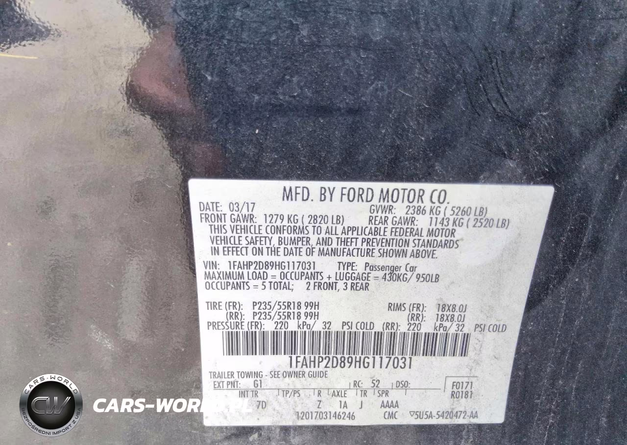 2017 Ford Taurus Se VIN:1FAHP2D89HG117031 - 12
