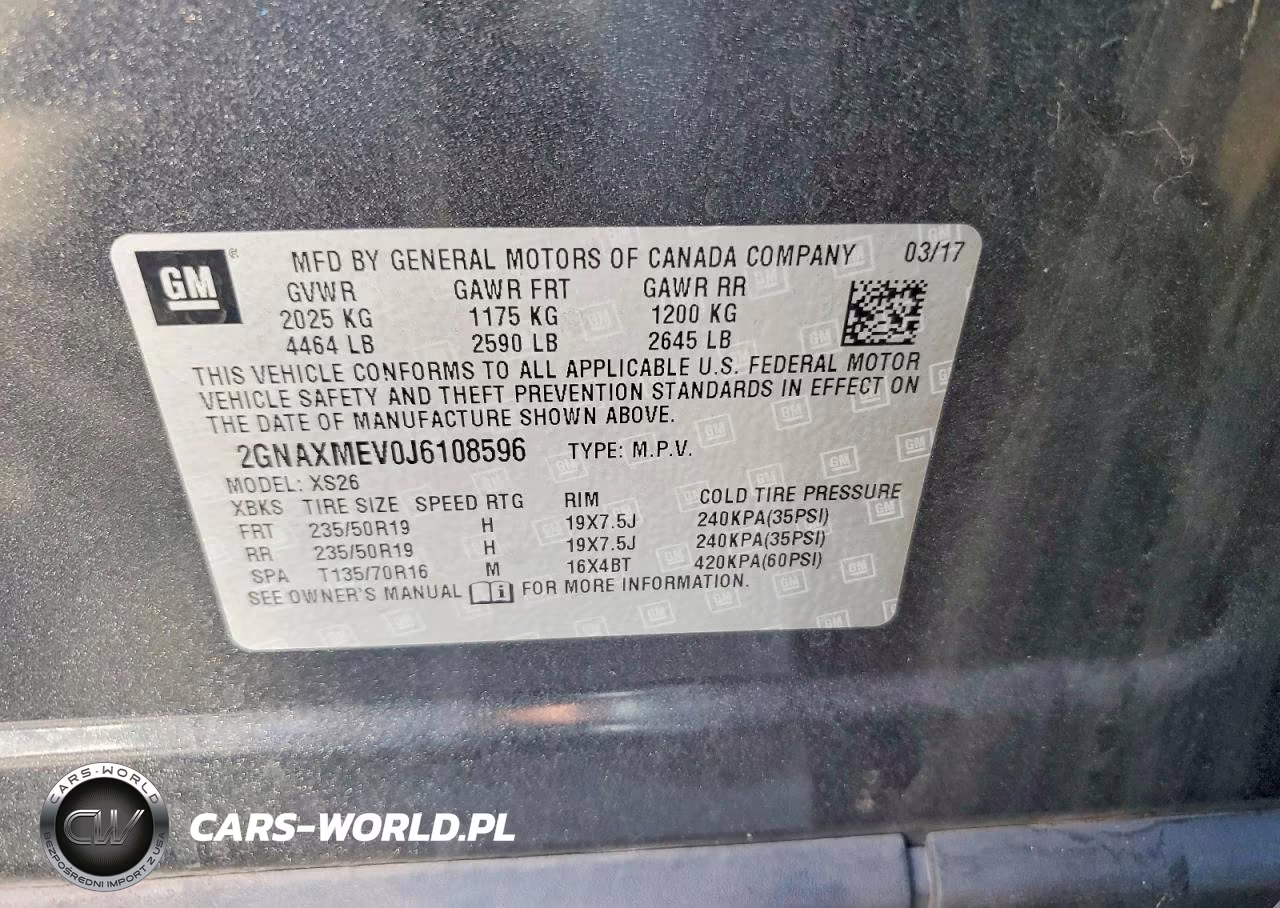 2018 Chevrolet Equinox Premier VIN:2GNAXMEV0J6108596 - 13