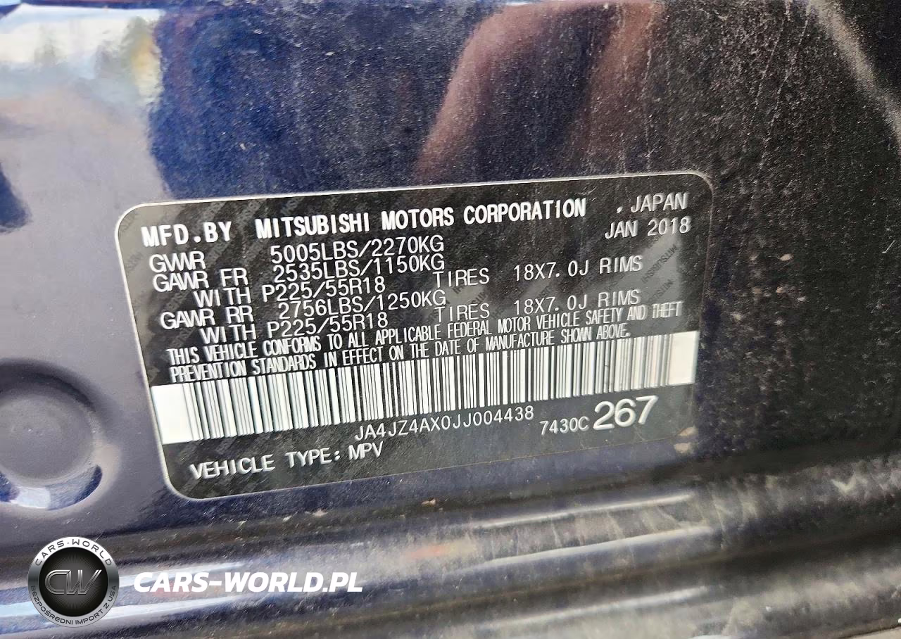 2018 Mitsubishi Outlander Gt VIN:JA4JZ4AX0JJ004438 - 12