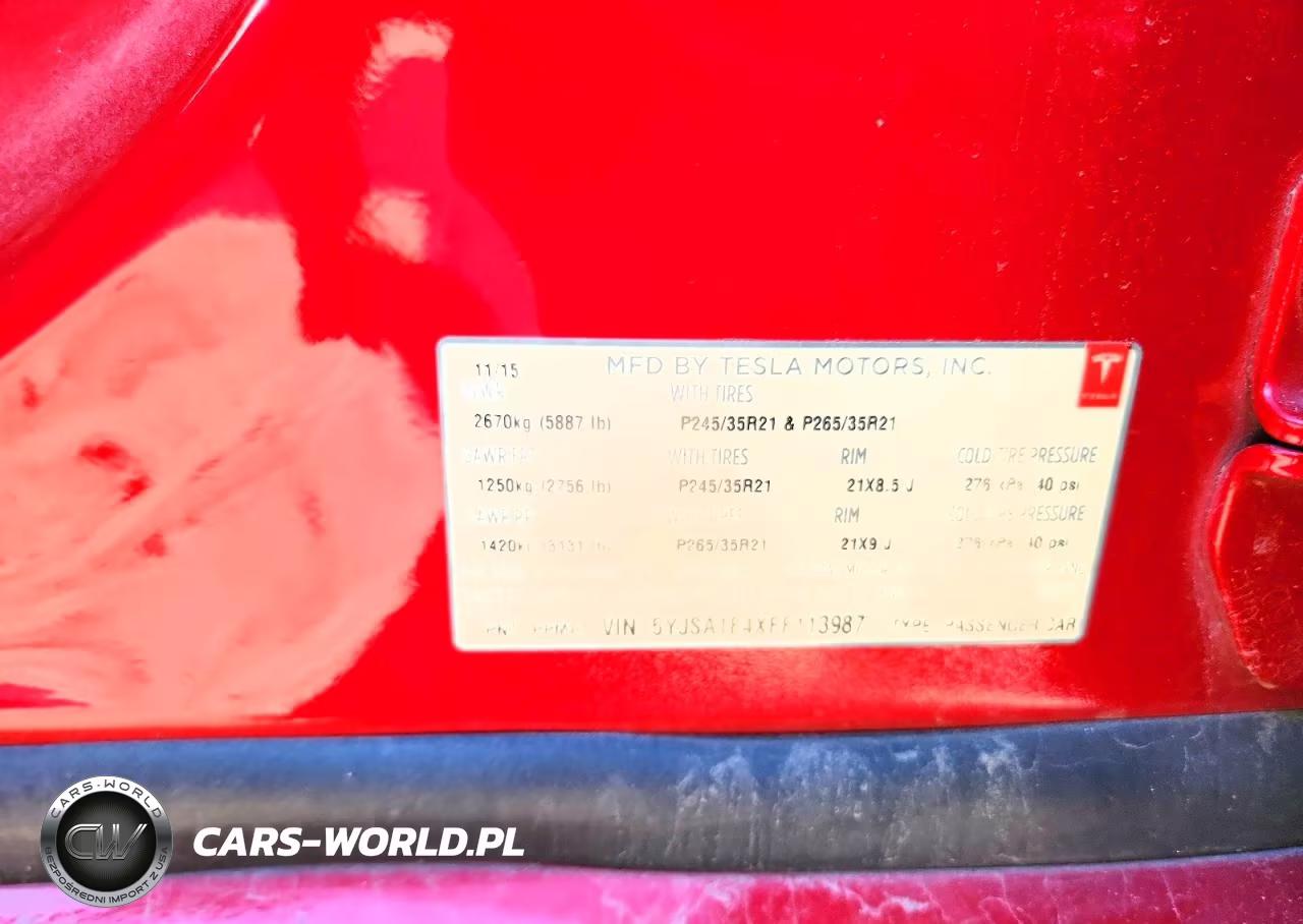 2015 Tesla Model S VIN:5YJSA1E4XFF113987 - 13