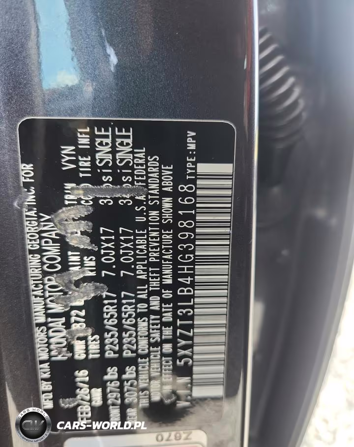 2017 Hyundai Santa Fe Sport 2.4L VIN:5XYZT3LB4HG398168 - 13